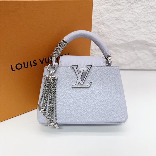 Louis Vuitton Capucines Mini in Pastel Light Blue Taurillon Leather[Pre-Owned]