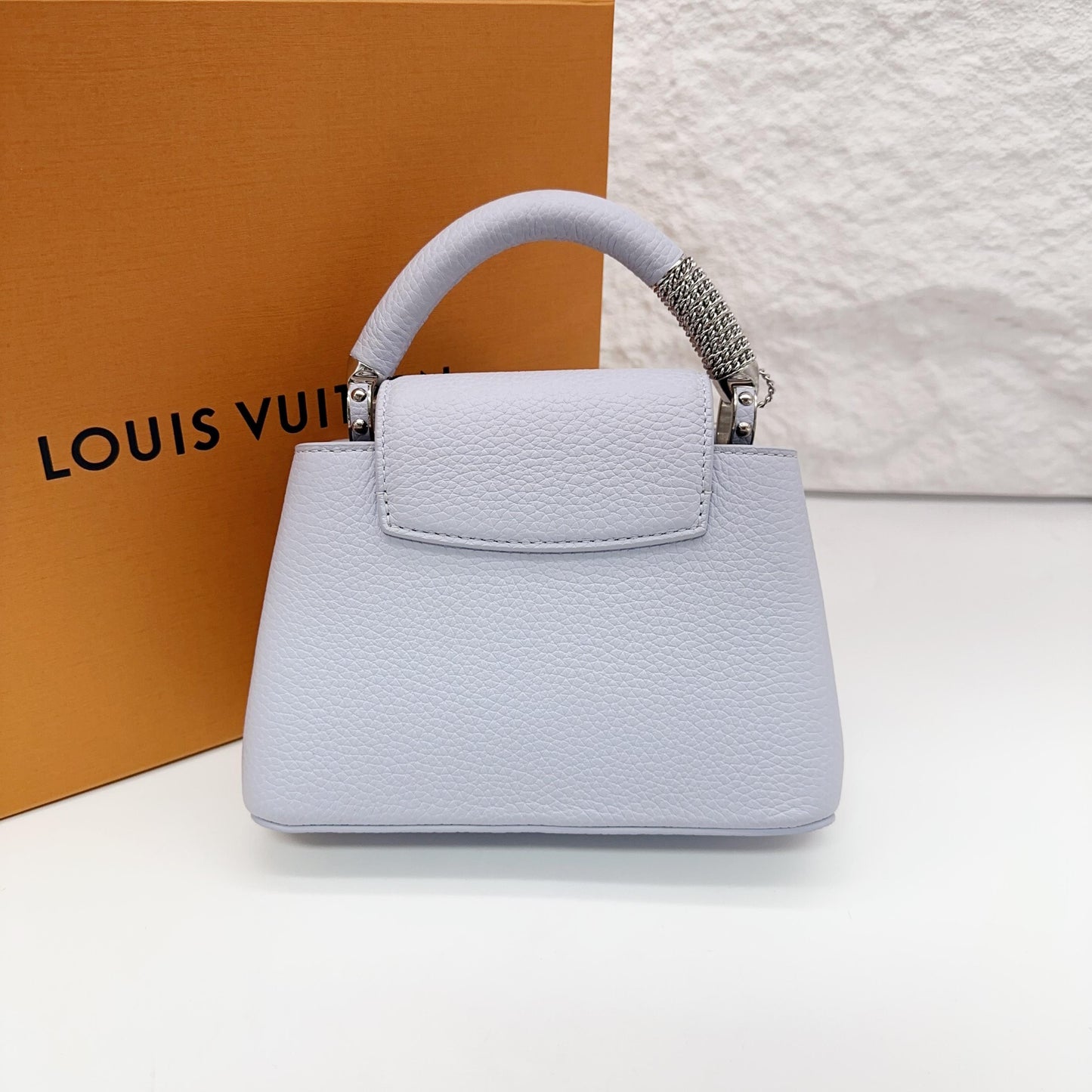 Louis Vuitton Capucines Mini in Pastel Light Blue Taurillon Leather[Pre-Owned]