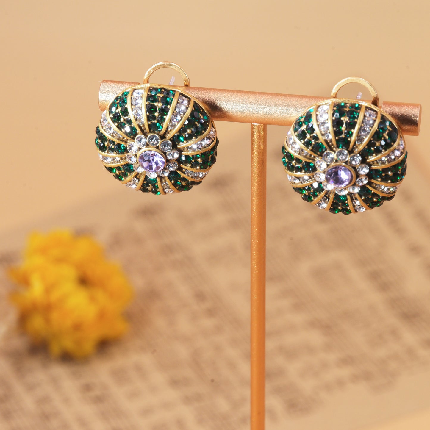 Antique Verdant Axis Earrings