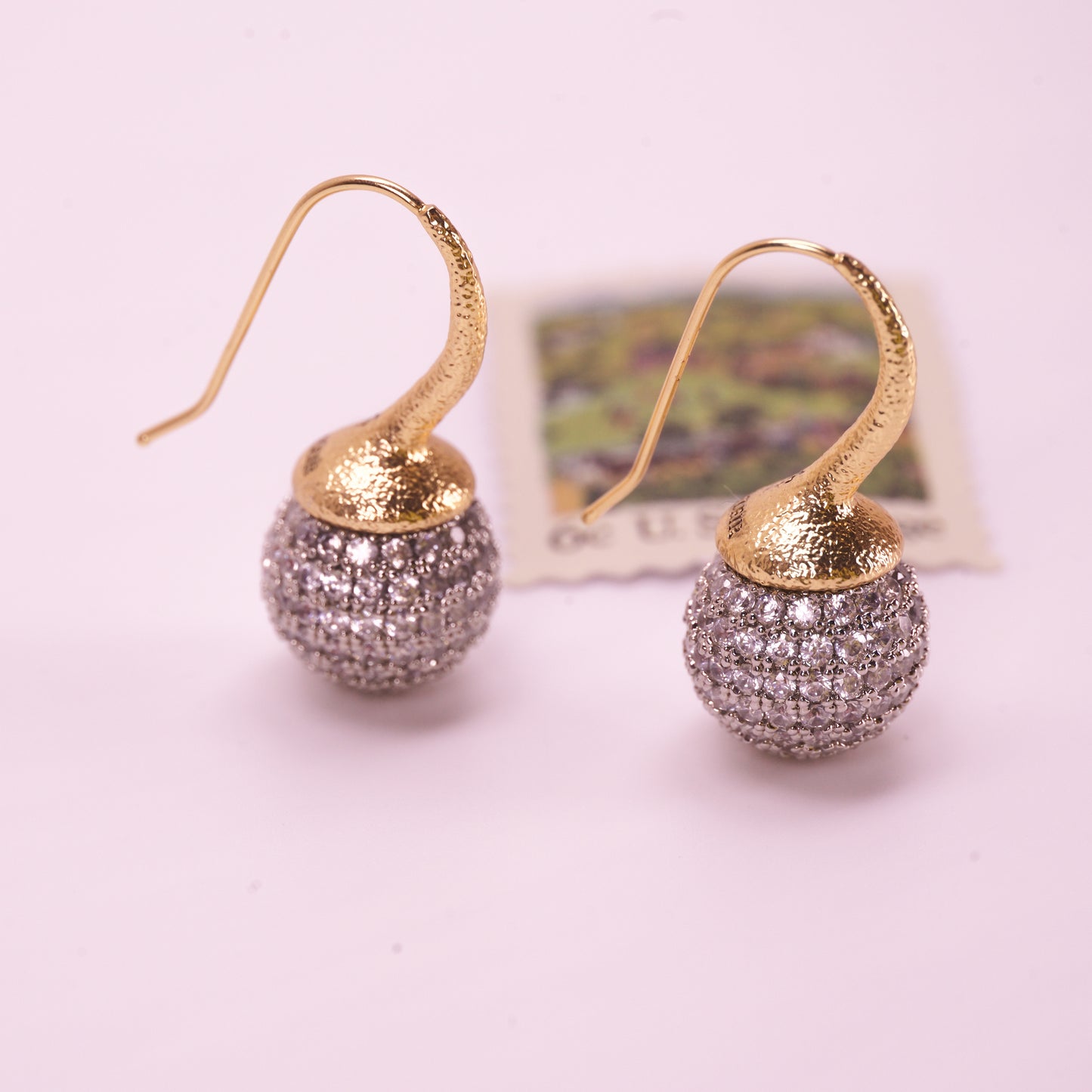 Soft Glow Drop | Gold Statement Drop Earrings